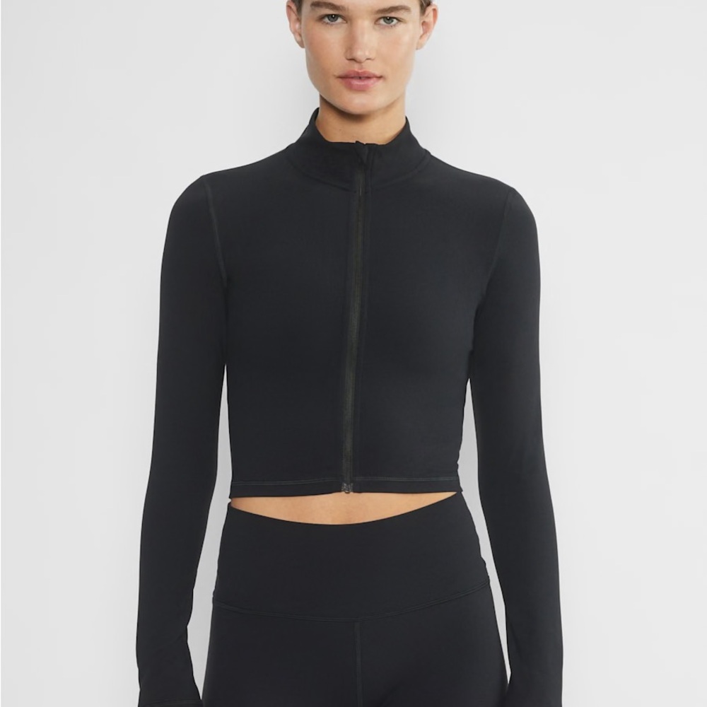 TNA Black Cropped Jacket
